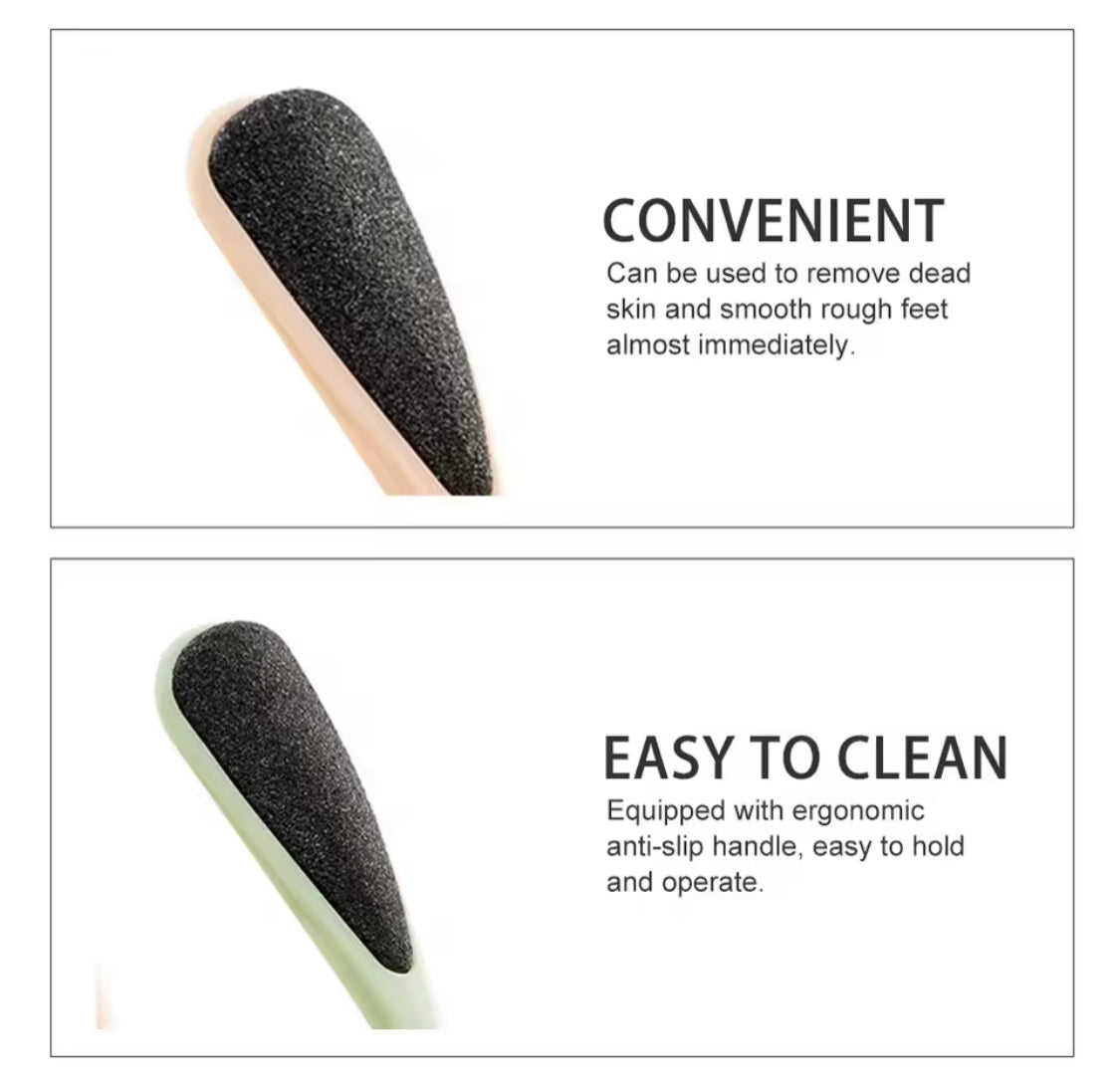 Double Sided Foot File Callus Remover, Dual sided Pedicure Trimmer With Long Handle, Portable Foot Dead Skin Remover Care Tool, Hard Skin Removers, Callus Dead Skin Remover, Anti Slip Handle Pedicure Tool Double Sided Foot File Callus Remover, Dual sided Pedicure Trimmer With Long Handle, Portable Foot Dead Skin Remover Care Tool, Hard Skin Removers, Callus Dead Skin Remover, Anti Slip Handle Pedicure Tool